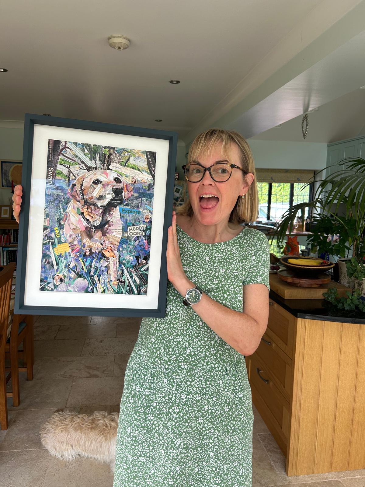 Collage pet portrait